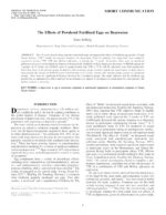 The Effects of Powdered Fertilized Eggs (YTE®) on Depression