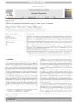 Effects of powdered fertilized eggs (YTE®) on the stress response